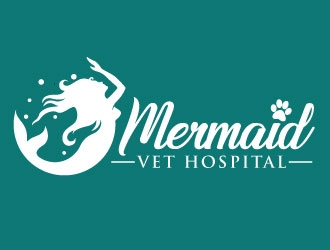 Mermaid Vet Hospital logo design by invento