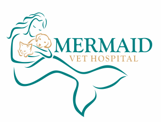 Mermaid Vet Hospital logo design by agus