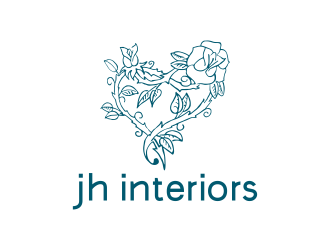 JH Interiors logo design by N3V4