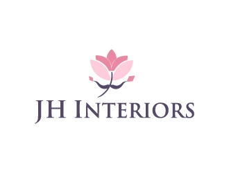 JH Interiors logo design by AamirKhan