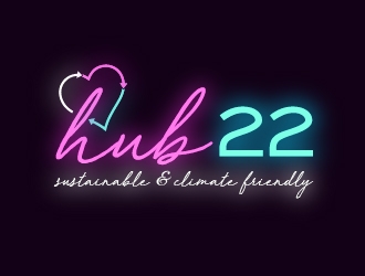 hub22 logo design by shravya