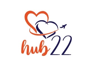 hub22 logo design by AamirKhan