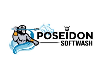 Poseidons Softwash  logo design by rosy313