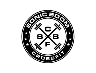 Sonic Boom CrossFit logo design by evdesign