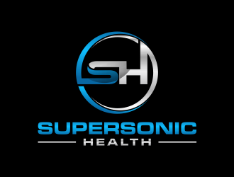 SUPERSONIC HEALTH logo design by ammad