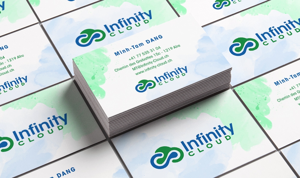 Infinity Cloud logo design by Frenic