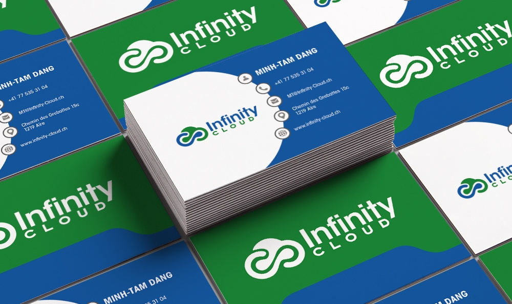 Infinity Cloud logo design by Frenic