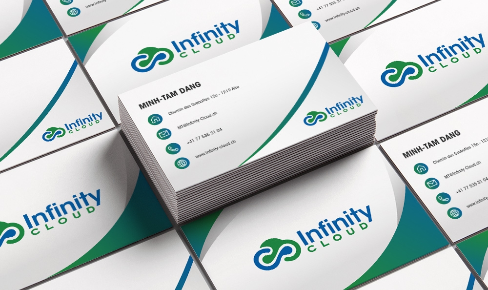 Infinity Cloud logo design by Frenic