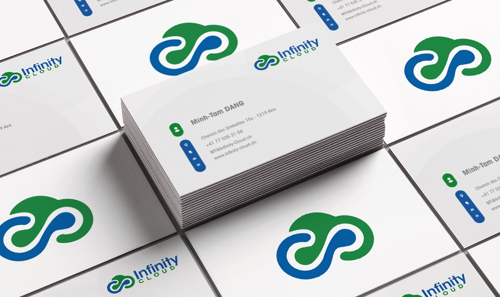 Infinity Cloud logo design by Frenic