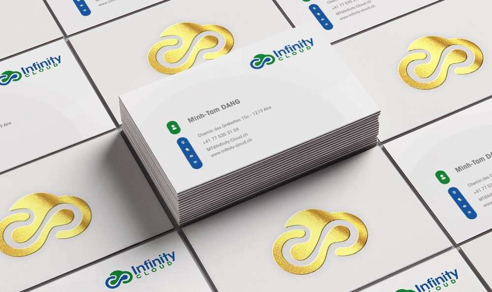 Infinity Cloud logo design by Frenic