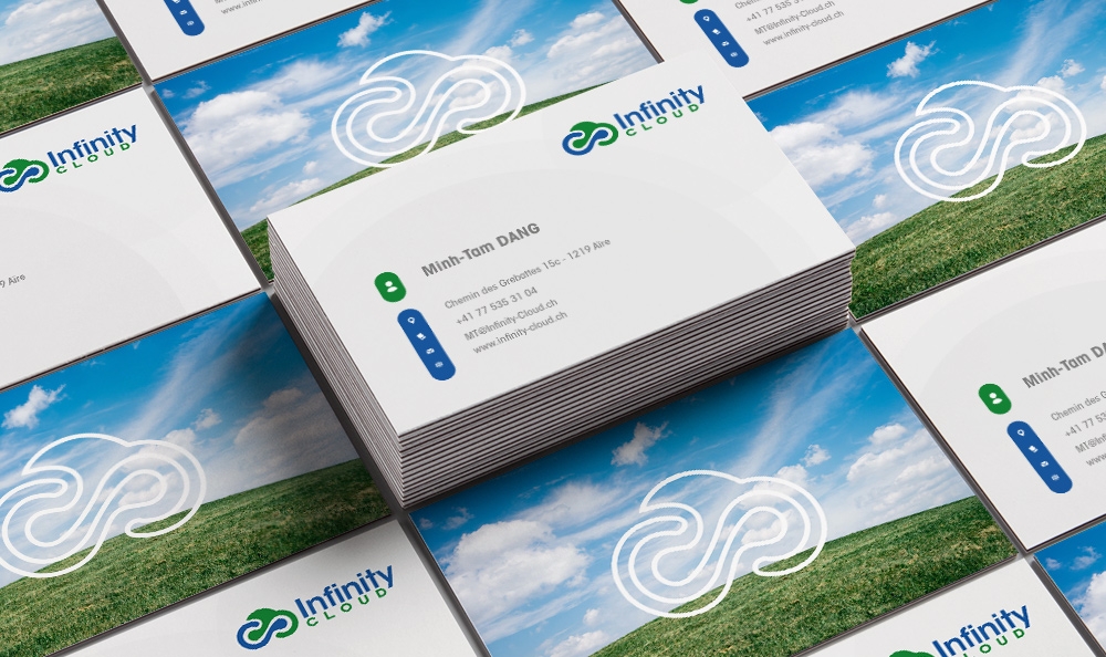 Infinity Cloud logo design by Frenic