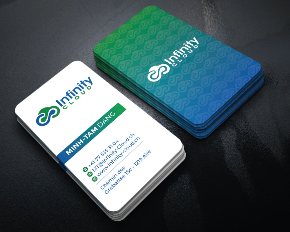 Infinity Cloud logo design by Boomstudioz