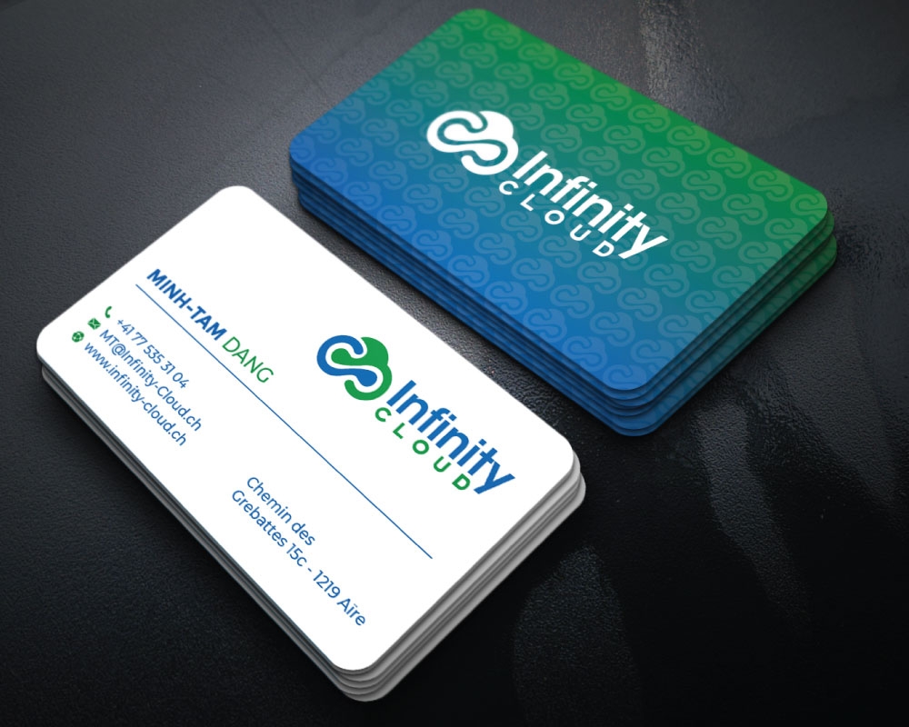 Infinity Cloud logo design by Boomstudioz