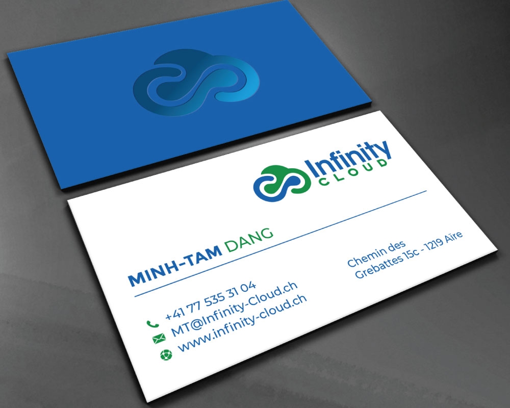 Infinity Cloud logo design by Boomstudioz