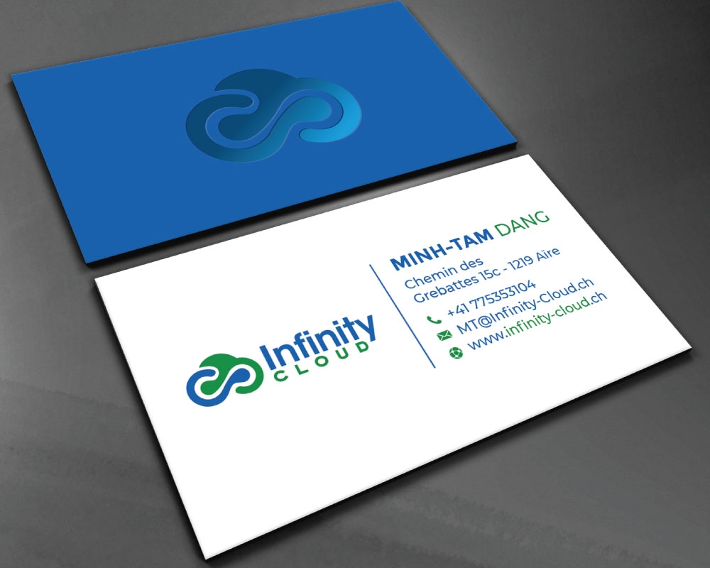 Infinity Cloud logo design by Boomstudioz