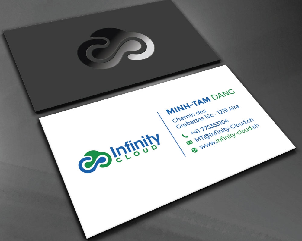 Infinity Cloud logo design by Boomstudioz