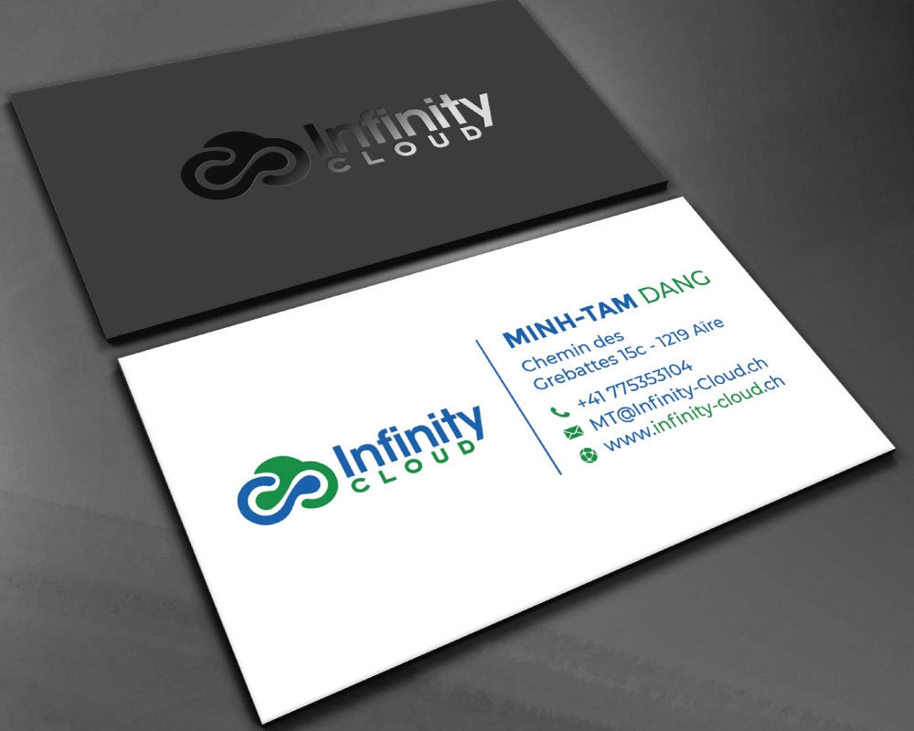 Infinity Cloud logo design by Boomstudioz