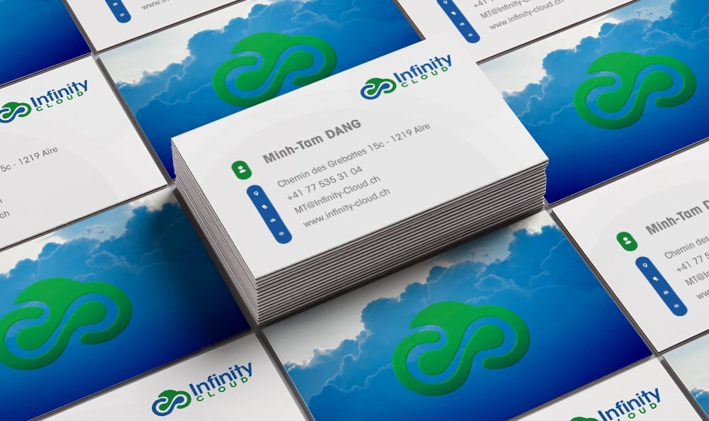 Infinity Cloud logo design by Frenic