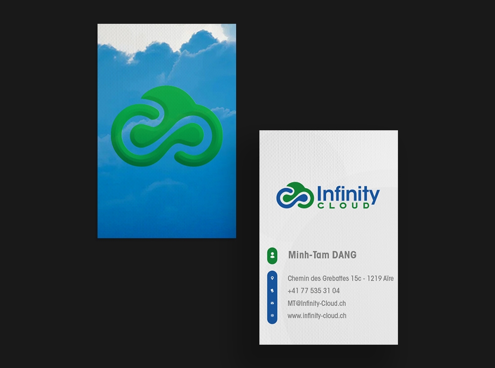 Infinity Cloud logo design by Frenic