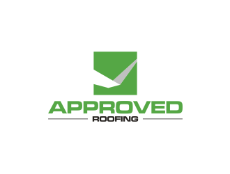 Approved Roofing logo design by RatuCempaka