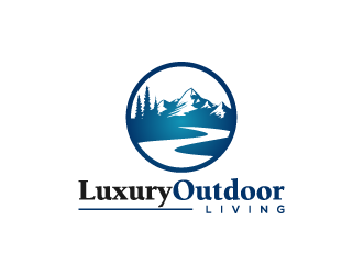 luxury outdoor living logo design by pencilhand