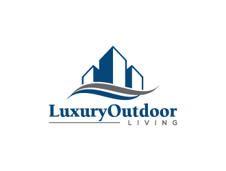luxury outdoor living logo design by pencilhand