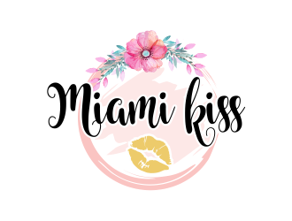 Miami kiss  logo design by Girly