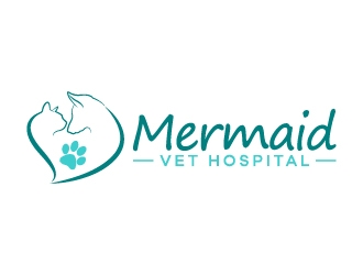 Mermaid Vet Hospital logo design by karjen