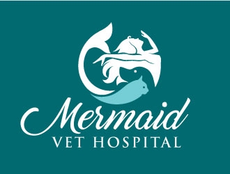 Mermaid Vet Hospital logo design by invento