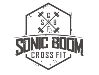 Sonic Boom CrossFit logo design by YONK