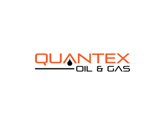 QUANTEX OIL & GAS logo design by Kruger