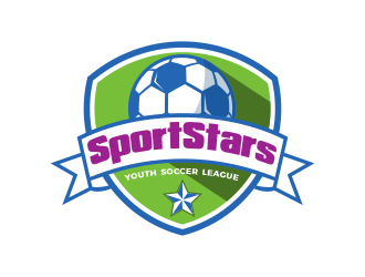 SportStars Youth Soccer League logo design by SmartTaste