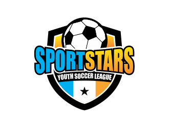 SportStars Youth Soccer League logo design by Girly
