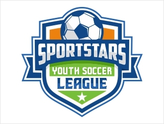 SportStars Youth Soccer League logo design by Shabbir
