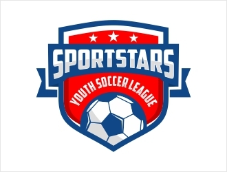 SportStars Youth Soccer League logo design by Shabbir