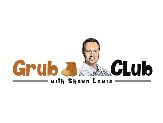 Grub Club with Shawn Lewis logo design by shravya