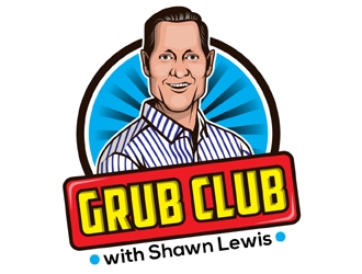 Grub Club with Shawn Lewis logo design by MAXR