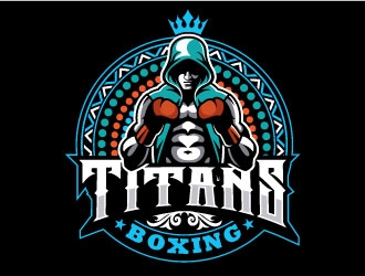  Titans boxing  logo design by invento