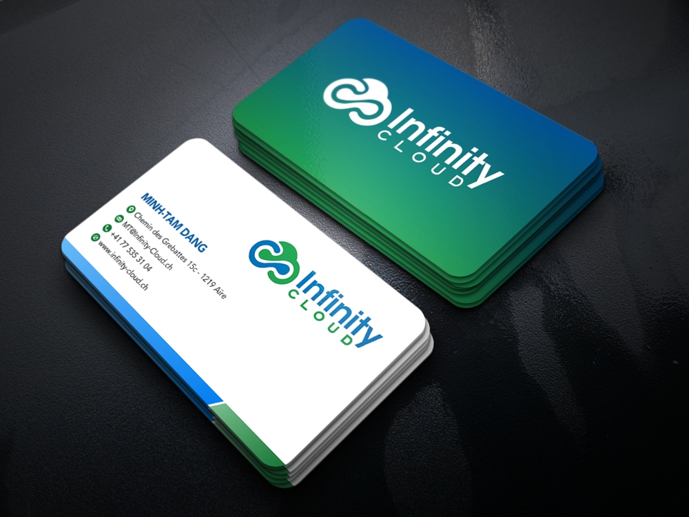 Infinity Cloud logo design by KHAI