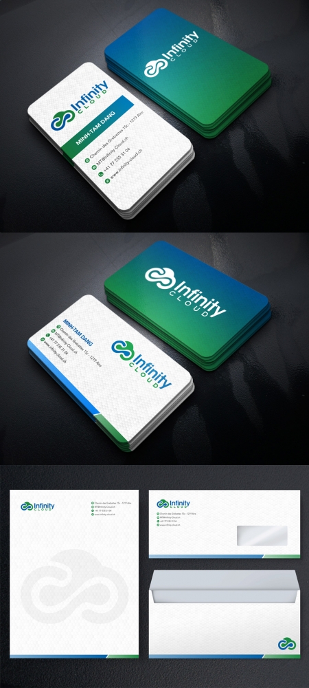 Infinity Cloud logo design by KHAI