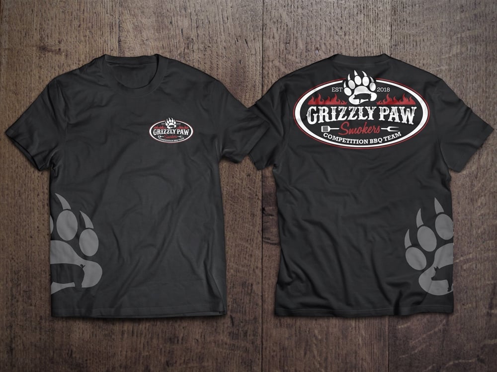 Grizzly Paw Smokers logo design by KHAI