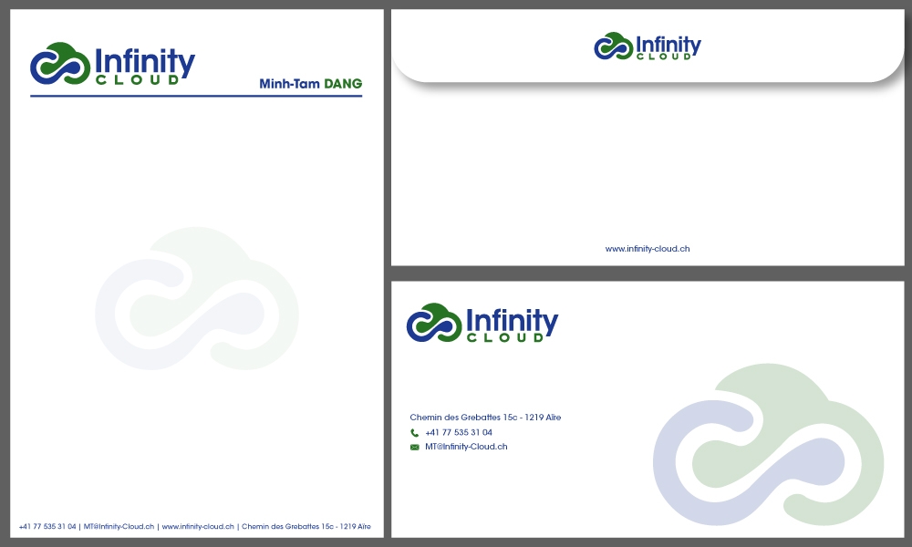 Infinity Cloud logo design by Gelotine