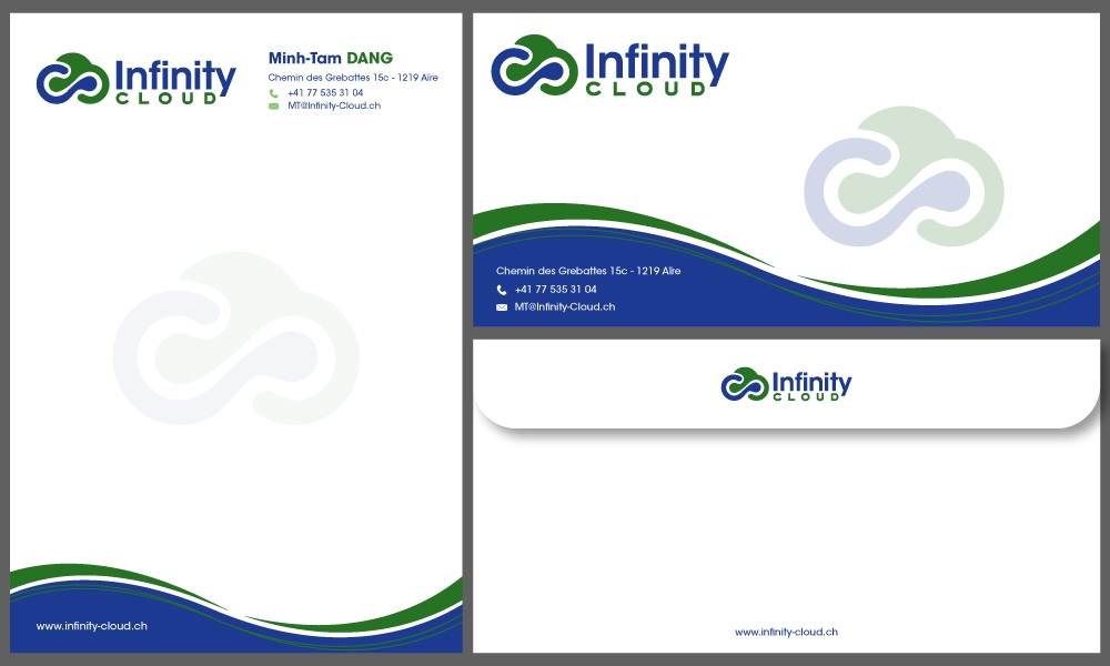 Infinity Cloud logo design by Gelotine