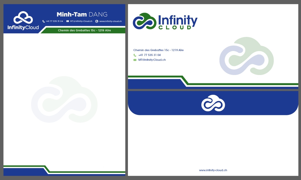 Infinity Cloud logo design by Gelotine