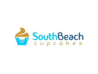 SouthBeach Cupcakes logo design by Dhieko
