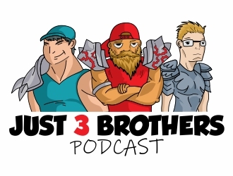 Just 3 Brothers Podcast logo design by Alfatih05