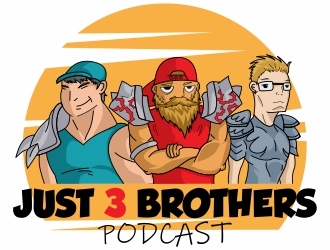 Just 3 Brothers Podcast logo design by Alfatih05