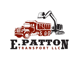 E. Patton transport llc logo design by sakarep