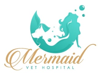 Mermaid Vet Hospital logo design by dorijo