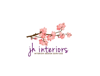 JH Interiors logo design by Erasedink